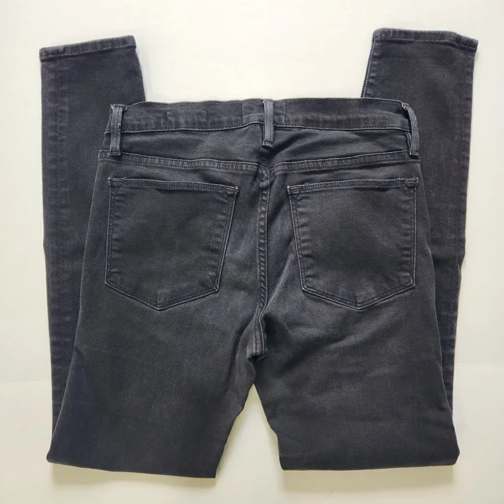 FRAME Denim Le High Skinny Jeans Size‎ 28 Black Vian Stretch USA Made